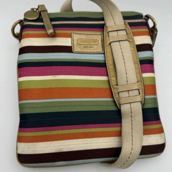 Coach 41674 Legacy Stripe Scarf Print Crossbody 65th Anniversary $188 - Picture 1 of 7